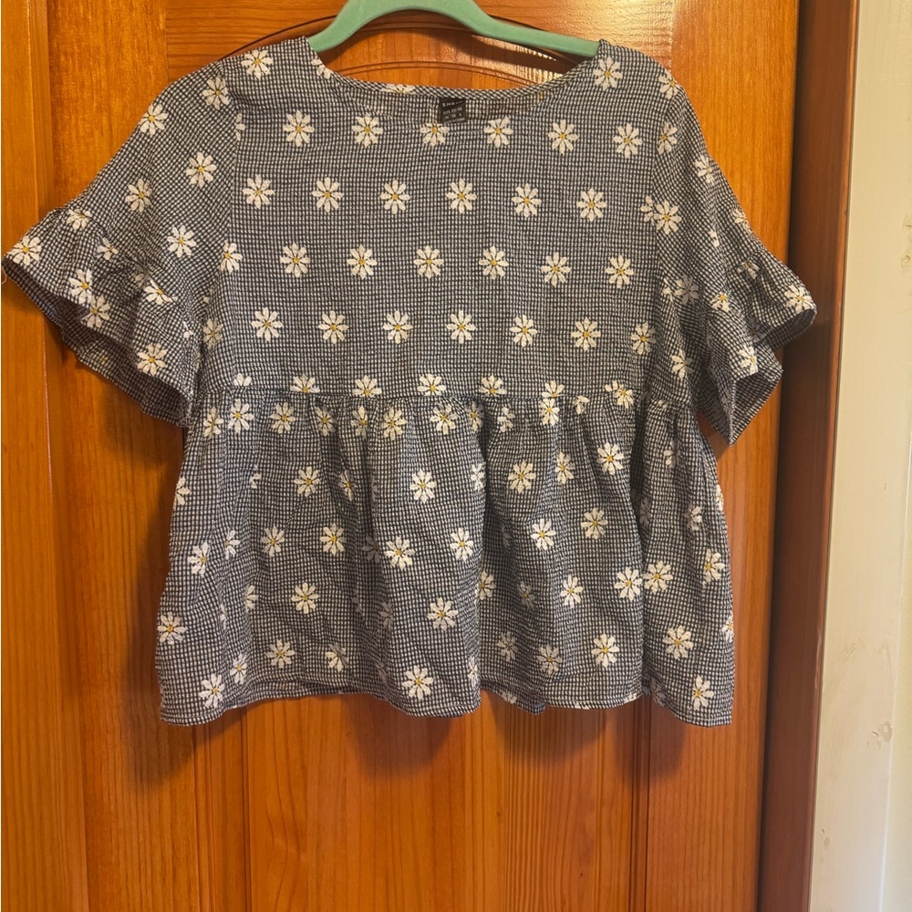 Floral Patterned Women's Top